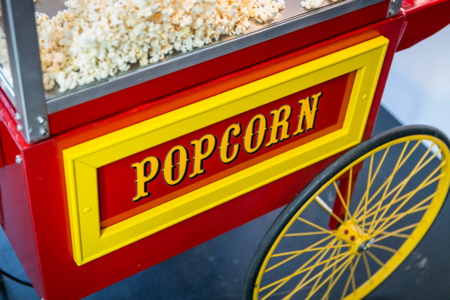 Popcornwagen Rot-Weiß